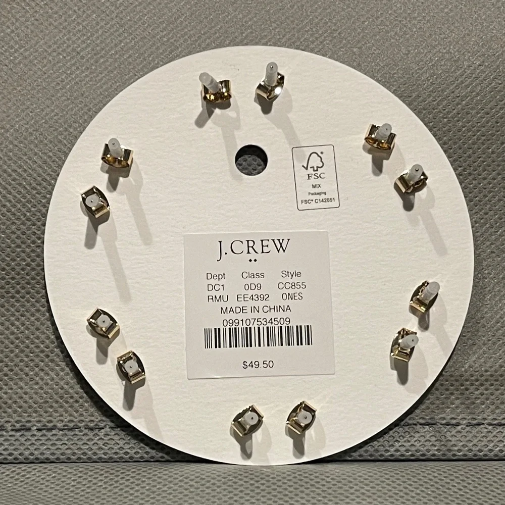 J. Crew Factory Icon Stud Earrings, Set of Six Pair - NWT - Picture 3 of 3